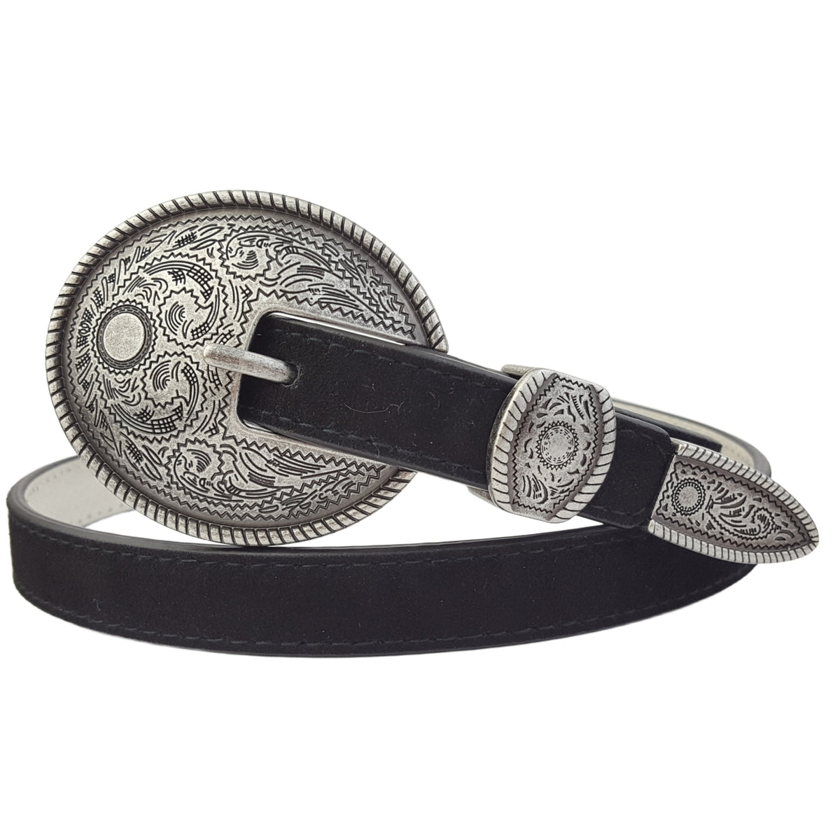 Black Suede Belt