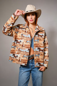 Jacquard Horse Jacket
