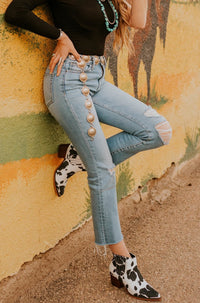 Amelia Jeans - Straight Leg Crops (Size 30)