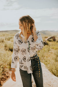 Cowgirl Button Down Top