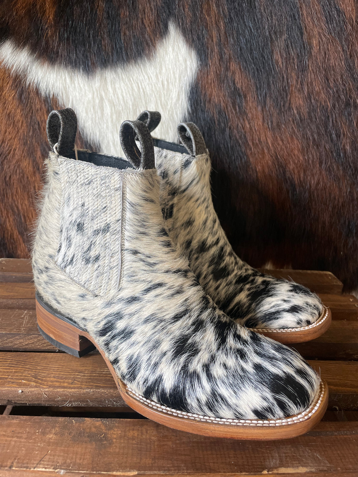 Cowhide 2025 ankle boots