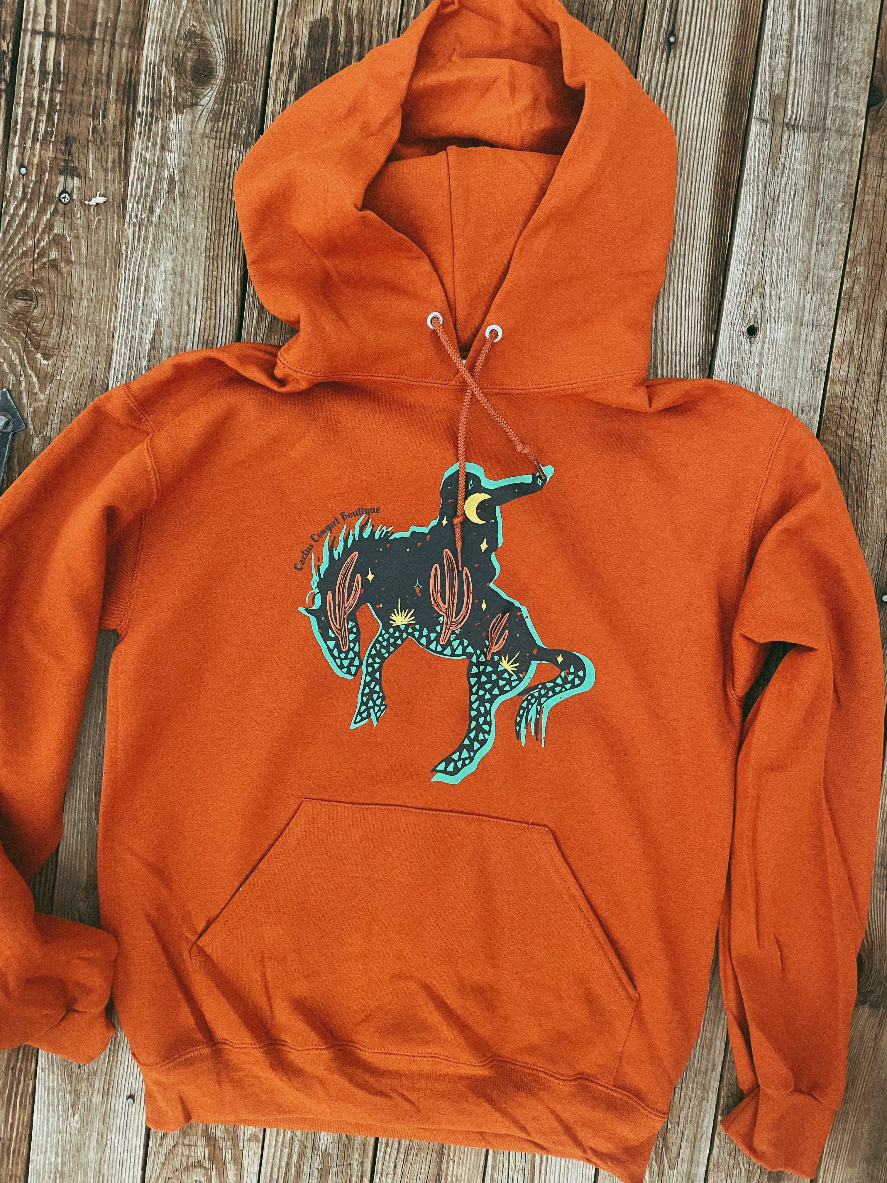 Rusty orange hoodie hot sale